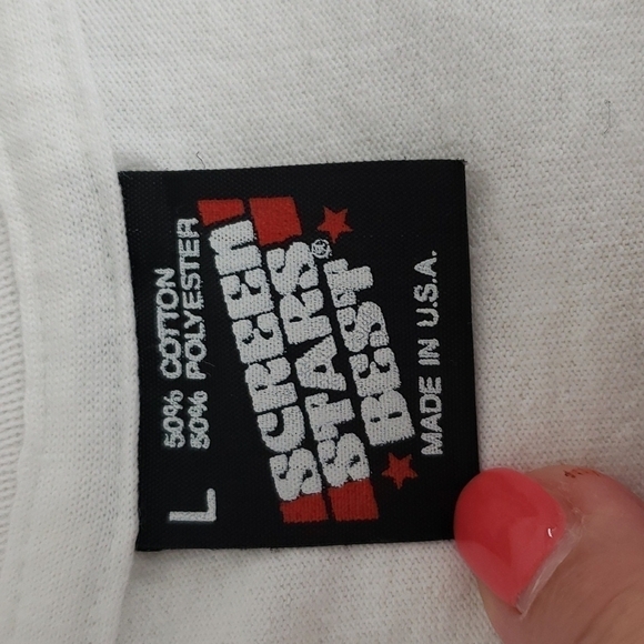 Vintage Tee Cheer Single Stitch TN Vols Fan Wear by Screen Stars Best L EUC - Picture 4 of 12